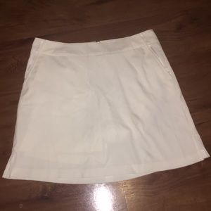 Lady Hansen white grosgrain golf skort 6 euc prep
